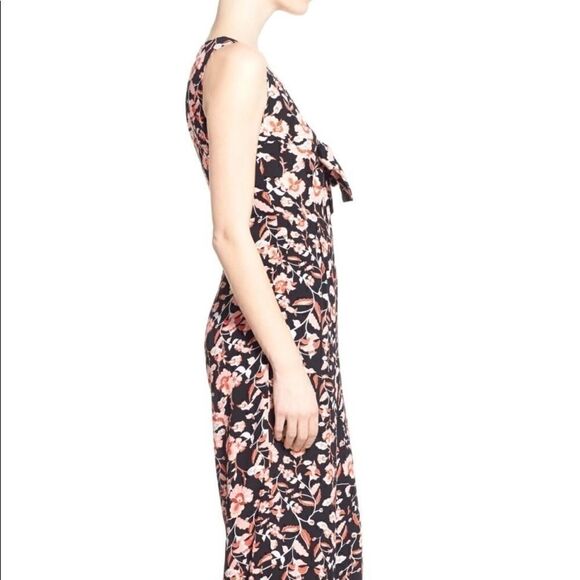 MINKPINK crafty critters floral tie front jumpsuit - Picture 4 of 6